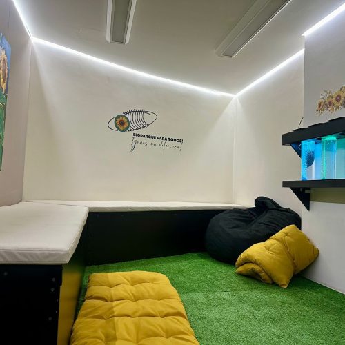 Sala de acomodação sensorial garante espaço reservado para autistas no Bioparque Pantanal